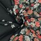 Black-Red-Multi Floral Printed Poly Chiffon Woven Fabric By the Yard